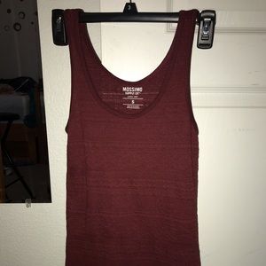 Burgundy Lace Tank Top